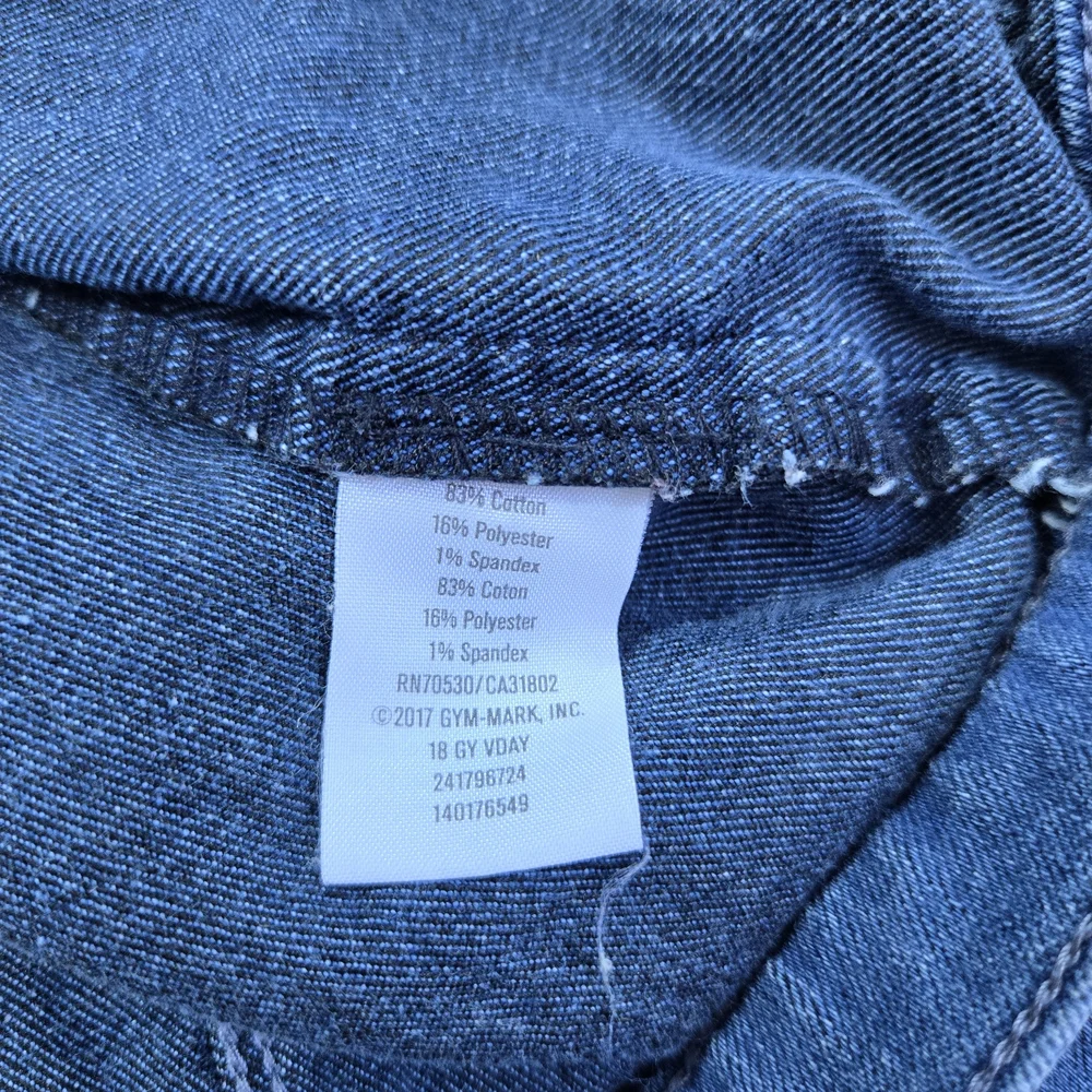 Gymboree Girls Blue Denim Front Button Collared Casual Stretch Jean Jacket 3T‎
